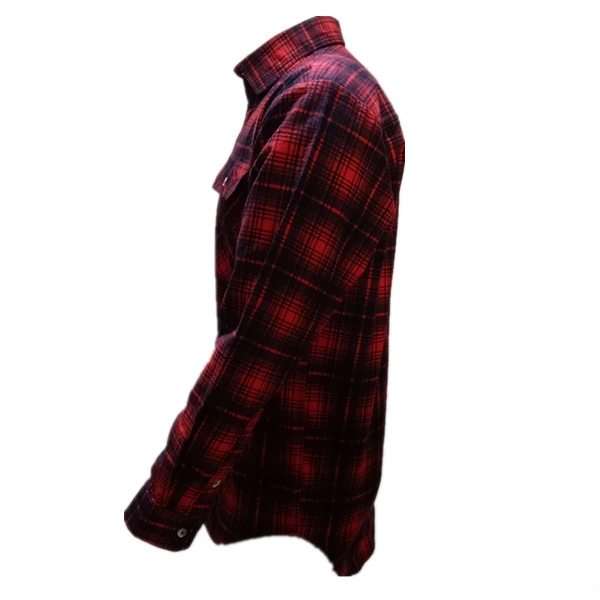 Custom 100% Cotton Plaid Flannel Casual Shirts