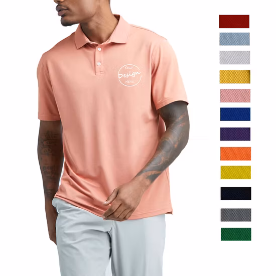 Quick Dry Polyester Polo Shirt Bulk Wholesale Embroidered Plain Short Sleeve Summer Casual Sports Gym Golf Polo T Shirt for Men