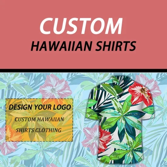 Camicia hawaiana da uomo a maniche corte in cotone 100% divertente con design stampato personalizzato